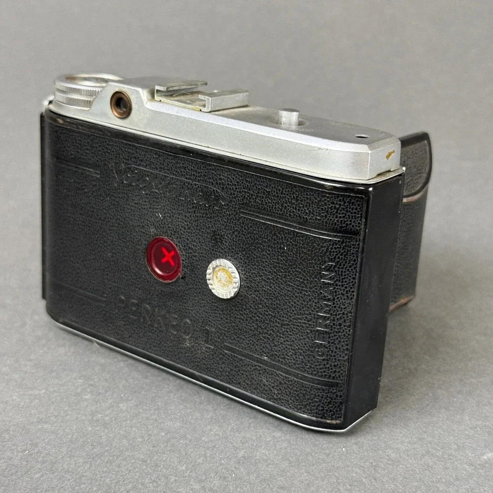 Voigtlander Perkeo I Folding Camera Skopar 7.5cm f3.5 Compur Vintage